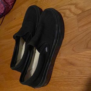 black slip on vans